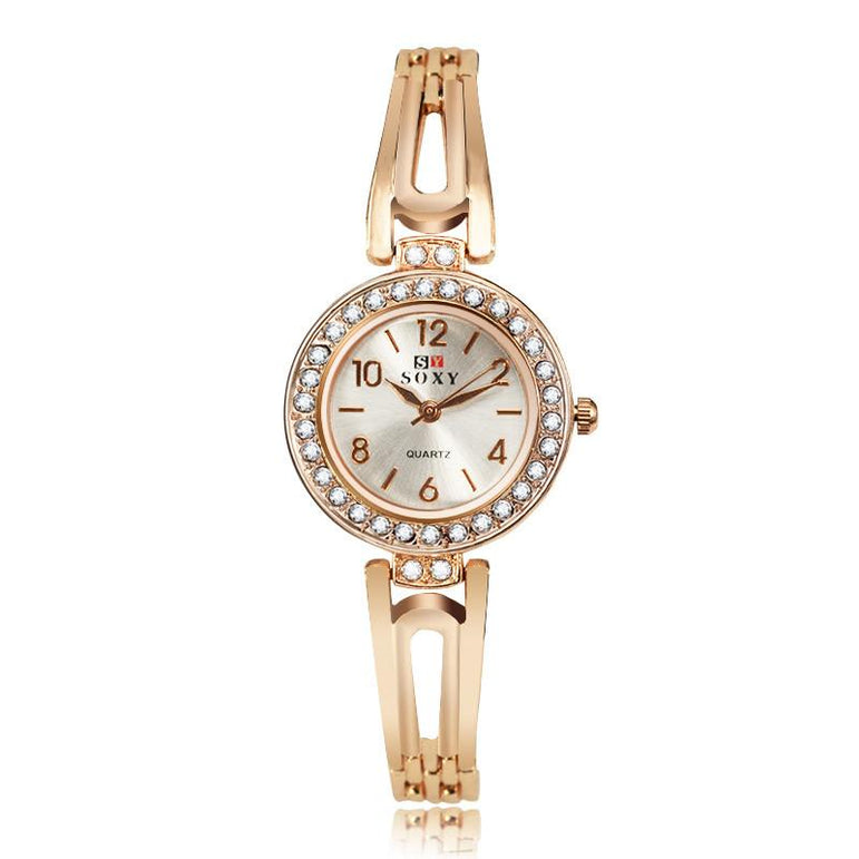 Soxy Bracelet Women Luxury Rhinestone Watch