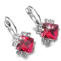 Square Rhinestones Drop Earrings