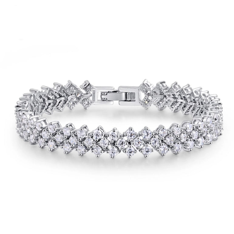 Zircon Costume Diamond Trio Bracelet