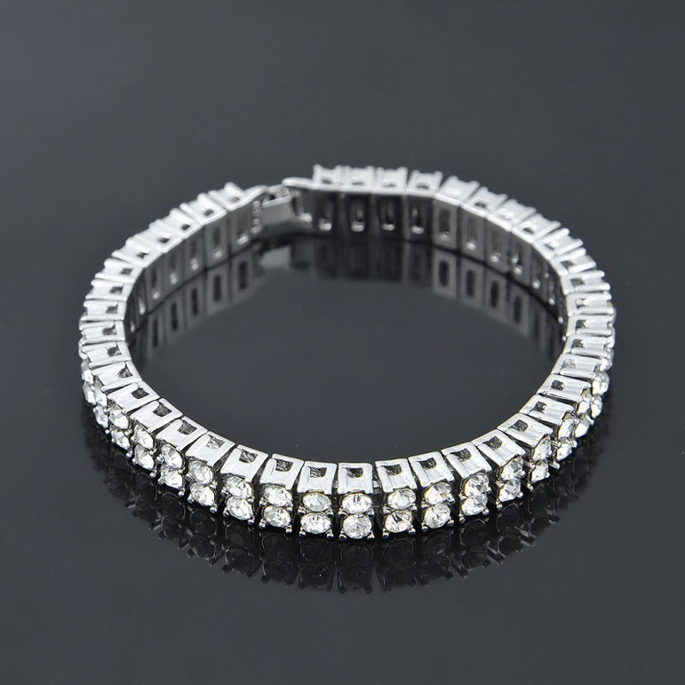 Iced Out Chain Tennis Bracelet
