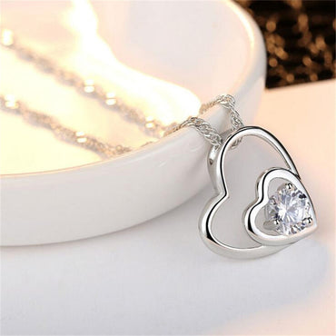 Heart Silver Pendant Necklace