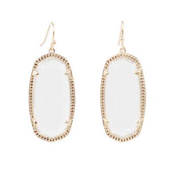 Stylish Oval Cat Stone Earrings
