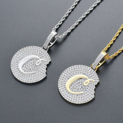 Hip Hop Cookie Diamonds Pendant Necklace