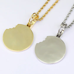 Hip Hop Cookie Diamonds Pendant Necklace