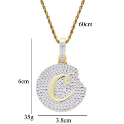 Hip Hop Cookie Diamonds Pendant Necklace