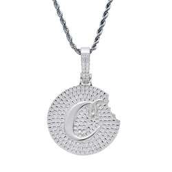 Hip Hop Cookie Diamonds Pendant Necklace