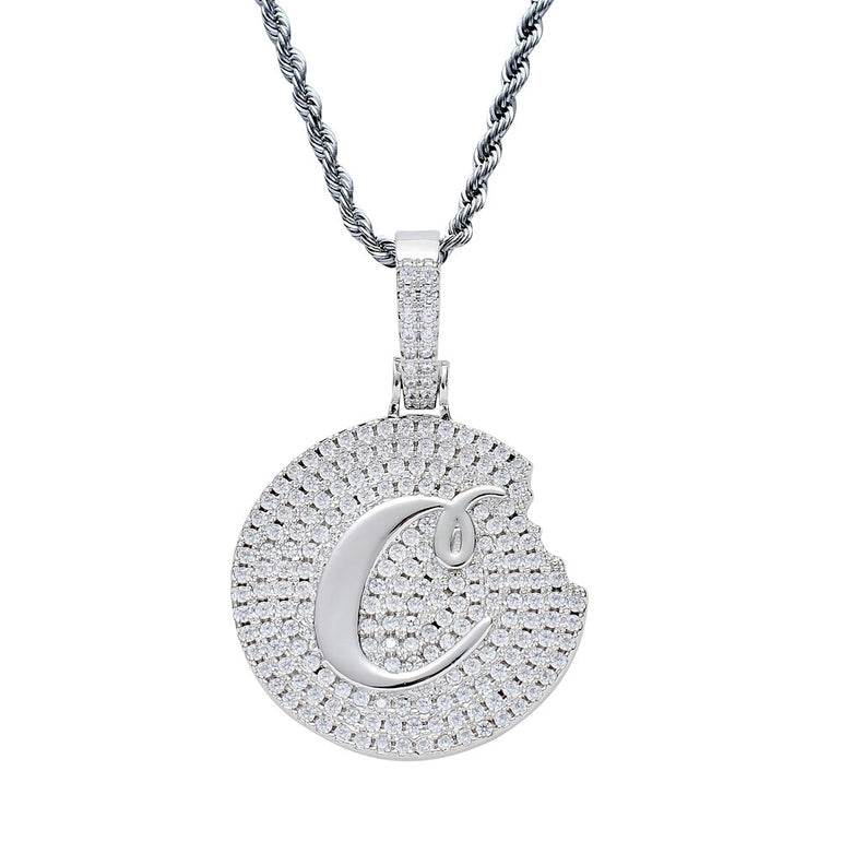 Hip Hop Cookie Diamonds Pendant Necklace