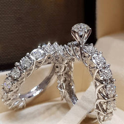 Luxury Crystal Zircon Wedding Set