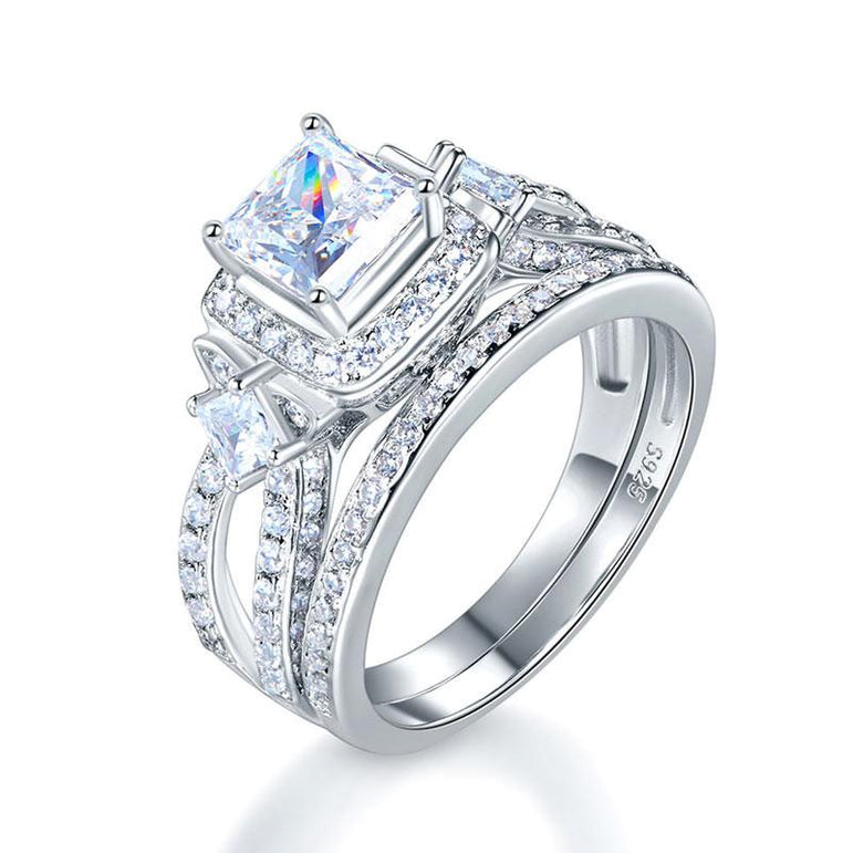 Princess Cut Simulated Diamond Ring