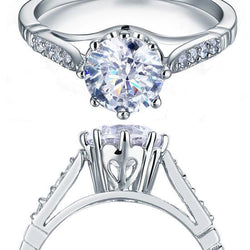 2ct Round Cut Simulated Diamond Engagement Ring