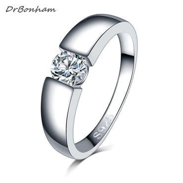 Sterling Silver Round Diamond Promise Ring