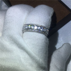 Full Round CZ Engagement Ring