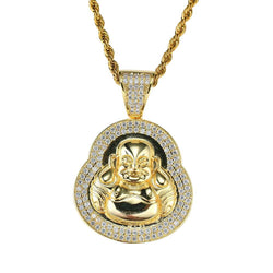 Buddha Diamonds Pendant Necklace