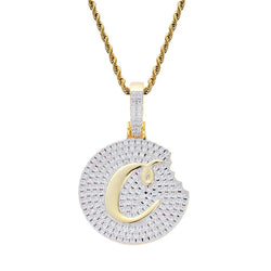 Hip Hop Cookie Diamonds Pendant Necklace